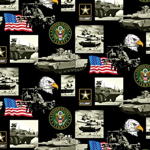 Army Cotton Fabric-100% Cotton College Fabric by SYKEL