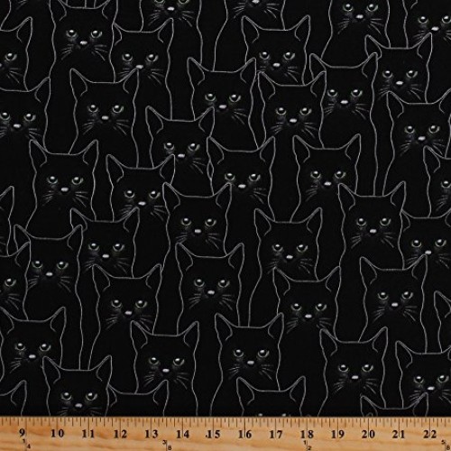 Cotton Black Cats Kittens Kitties Kitty Outlines Sketch Animals Pe...