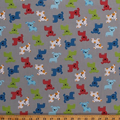 Cotton Colorful Dogs Puppy Puppies Canines Pets Stripes Polka Dots...
