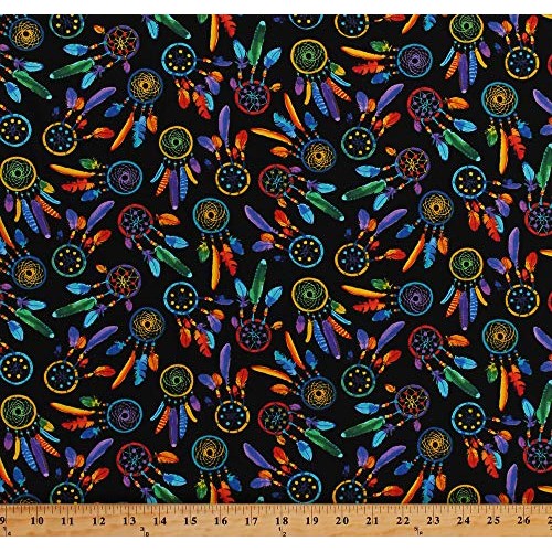 Cotton Dreamcatchers Dream Catchers Bright Multi-Colored Feathers ...