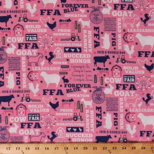 Cotton FFA Future Farmers of America Forever Blue Quotes Motto Agr...