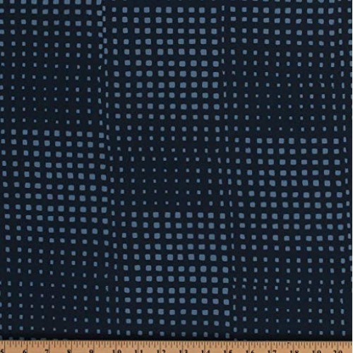 Cotton Hoffman Challenge 2019 Me + You Indah Batik Denim Blue Geom...