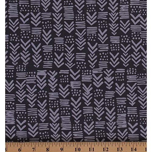 Cotton Hoffman Challenge 2019 Me + You Indah Batik Pewter Gray Geo...