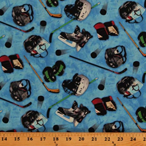 Cotton Ice Hockey Sticks Pucks Helmets Skates Gloves Gear Equipmen...
