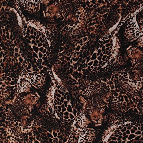 Cotton Jaguar Jaguars Animal Print Wildcats Cat Jungle Animals Saf...