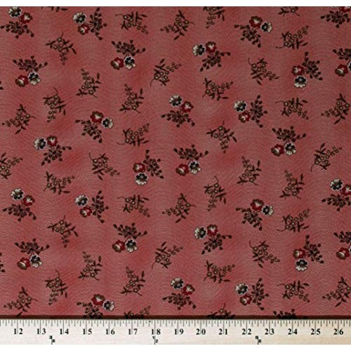 Cotton Jo Morton Hickory Road Pansies Pansy Flowers Floral on Bric...