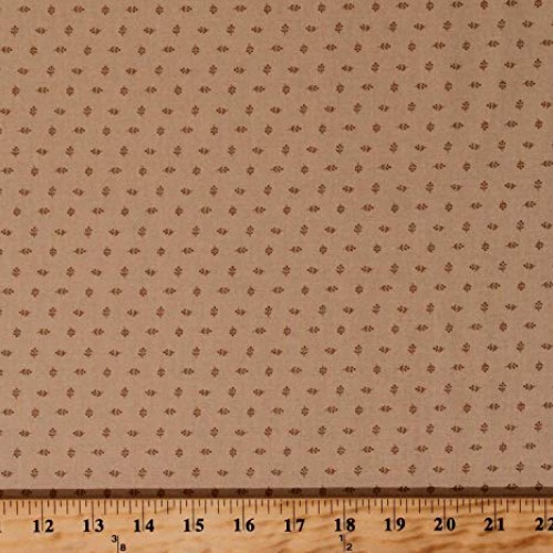 Cotton Jo Morton Hickory Road Tiny Floral Buds Small Scale Flowers...