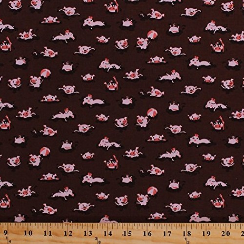 Cotton Pigs Piggies Piglets Swimming in Mud Farm Animals Kids Chil...