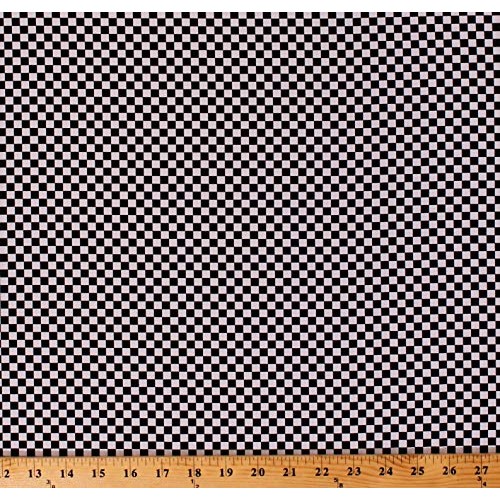 Cotton Racing Checks Quarter Inch Checkered Blocks Squares Start Y...