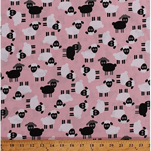 Cotton Sheep Flock Lambs Farm Animals White Black Sheep on Petal P...