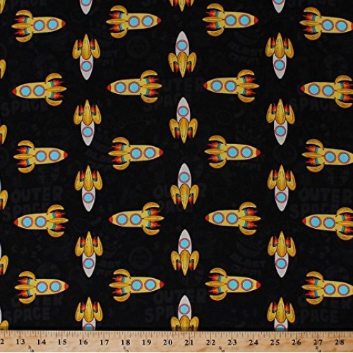 Cotton Sock Monkeys in Space Rocket Ships Spaceships Bananas Space...