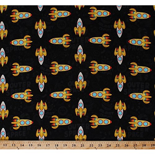 Cotton Sock Monkeys in Space Rocket Ships Spaceships Bananas Space...