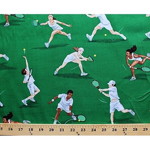 Cotton Tennis Players Mens Womens Ladies Action Serving Hitting ...