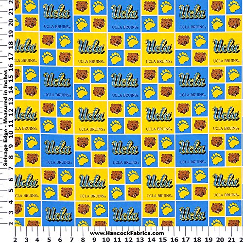 Cotton UCLA Bruins College Team Sports Cotton Fabric Print - ucla-020