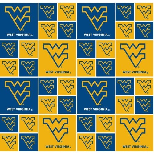 Cotton University of West Virginia Mountaineers College Team Sport...