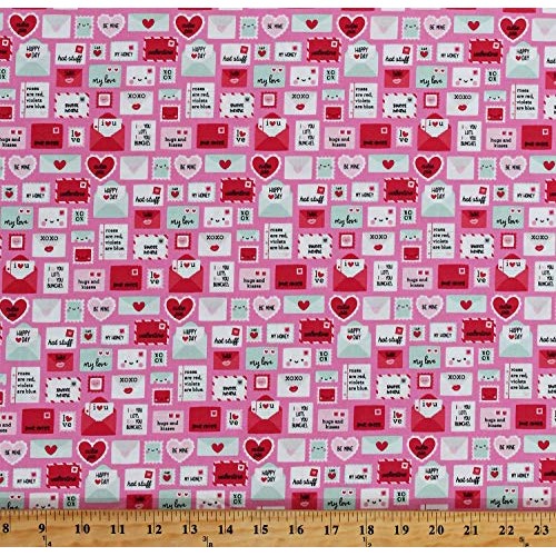 Cotton Valentines Love Letters Cards Love Notes Envelopes Stamps o...