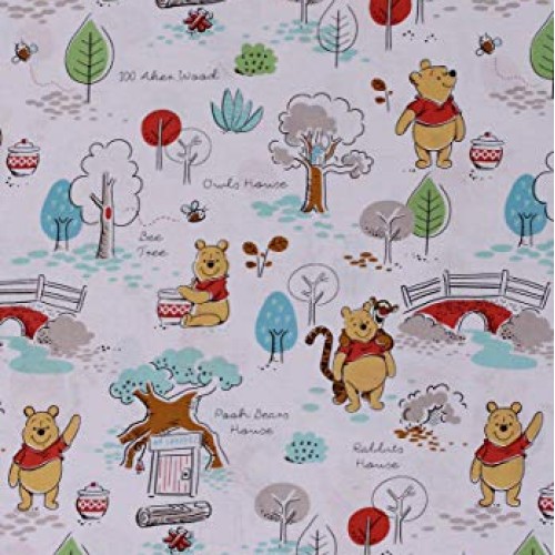 Cotton Winnie The Pooh Tigger Pooh Bears Kids Childrens Cotton Fa...