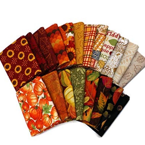 Fields Fabrics 10 Fat Quarters - Autumn Fall Fat Quarter Bundle Au...