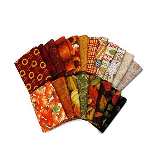 Fields Fabrics 10 Fat Quarters - Autumn Fall Fat Quarter Bundle Au...