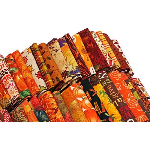 Fields Fabrics 10 Fat Quarters - Autumn Fall Fat Quarter Bundle Au...