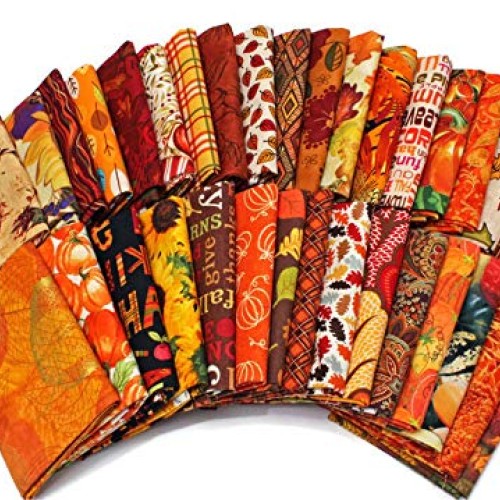 Fields Fabrics 10 Fat Quarters - Autumn Fall Fat Quarter Bundle Au...