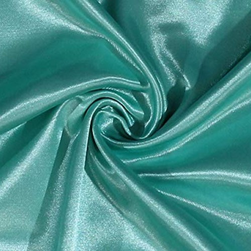 Fields Fabrics Brushed-Back Sleepwear Satin Aqua Blue 58 Wide Po...