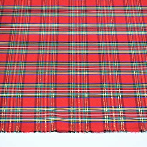 Fields Fabrics Double-Face 2-Sided Yarn-Dyed Taffeta Red Green Hol...