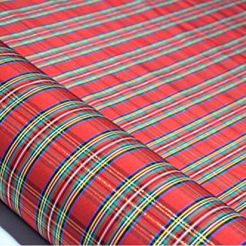 Fields Fabrics Double-Face 2-Sided Yarn-Dyed Taffeta Red Green Hol...