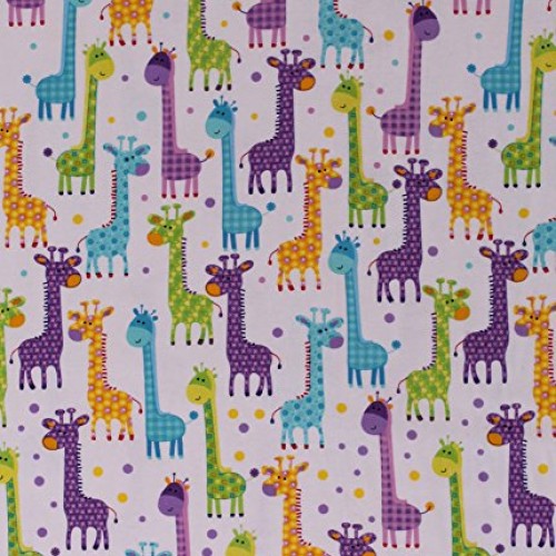 Flannel Giraffes Giraffe Animals Kids Childrens Safari Wildlife Na...
