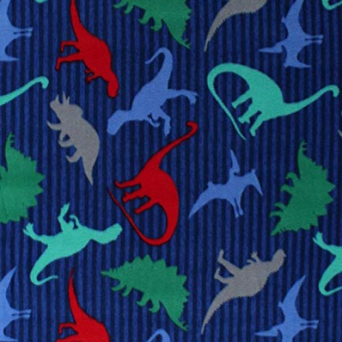 Fleece Dinosaurs T-Rex Triceratops Stegosaurus Pterodactyls Brachi...