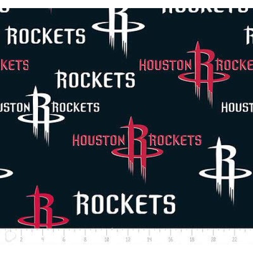 Fleece Houston Rockets NBA Basketball Sports Team Fleece Fabric Pr...