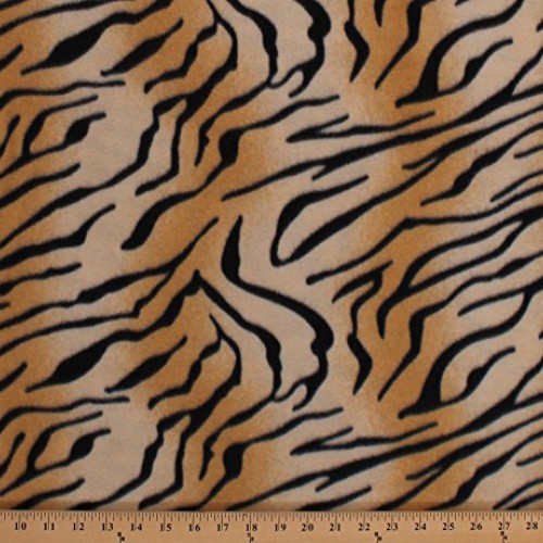 Fleece Tiger Print Animal Print Skin Stripes Tigers Animals Fleece...
