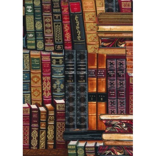 Library Books Book Stack Stacks Libraries Librarian Cotton Fabric ...