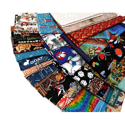 Quilters Cotton Fabric Scraps - Sold by The 3 lbs - Scrap Bag Bol...
