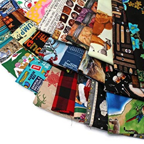 Quilters Cotton Fabric Scraps - Sold by The 3 lbs - Scrap Bag Bol...