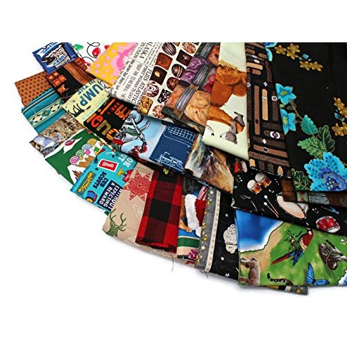 Quilters Cotton Fabric Scraps - Sold by The 3 lbs - Scrap Bag Bol...
