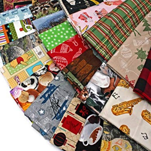 Quilters Cotton Fabric Scraps - Sold by The 3 lbs - Scrap Bag Bol...