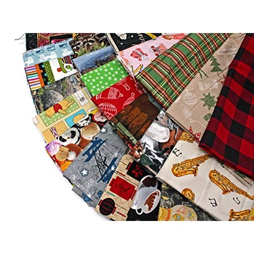 Quilters Cotton Fabric Scraps - Sold by The 3 lbs - Scrap Bag Bol...