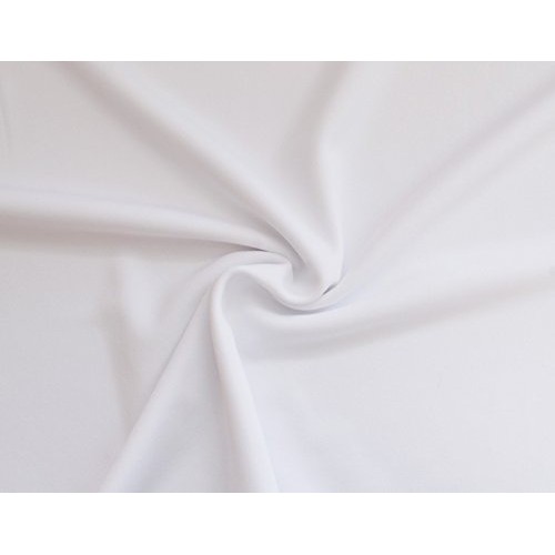 Scuba Knit 58 Wide Polyester Fabric by The Yard - White 24094