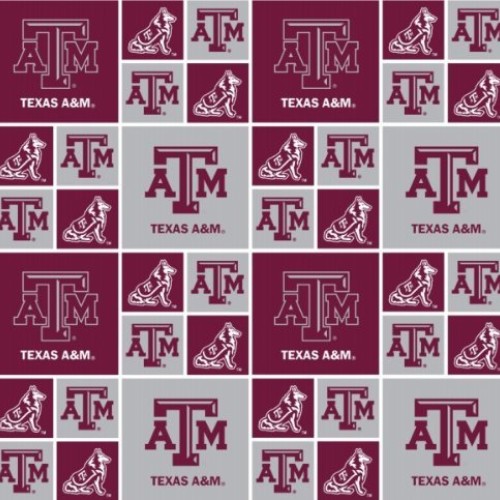 Texas A&M Aggies Cotton FABRIC-100% Cotton -Texas A&M Aggies Fabri...