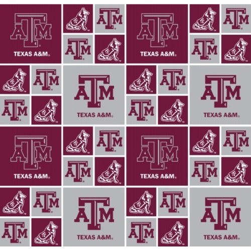 Texas A&M Aggies Cotton FABRIC-100% Cotton -Texas A&M Aggies Fabri...