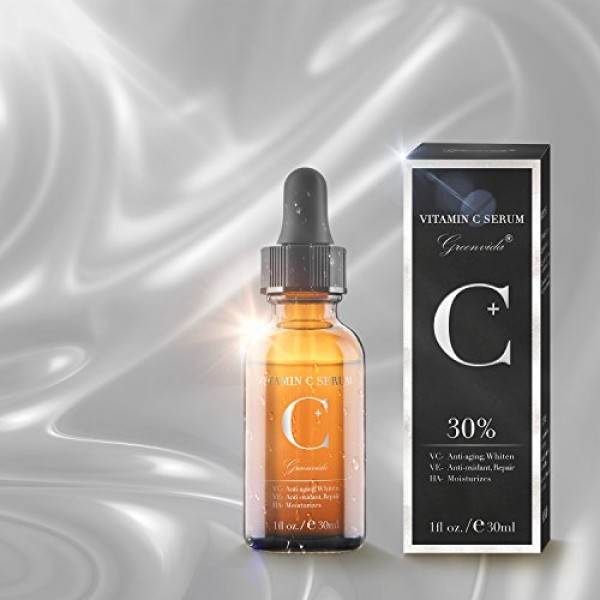 Vitamin C Serum with Hyaluronic Acid and Vit E,Anti Aging Face Ser...