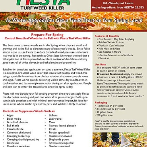 Fiesta Selective Post-Emergent Turf Weed Killer 1 Gallon