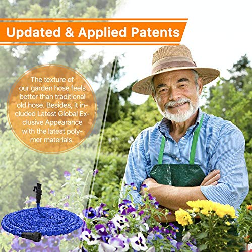 Garden Hose, Water Hose, Upgraded 75ft Flexible Pocket Expandable ...