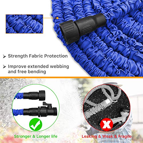 Garden Hose, Water Hose, Upgraded 75ft Flexible Pocket Expandable ...