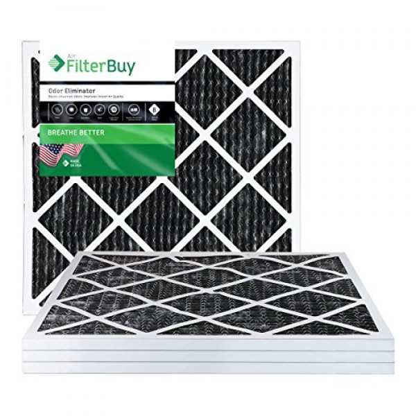 FilterBuy Allergen Odor Eliminator 10x20x1 MERV 8 Pleated AC Furna...