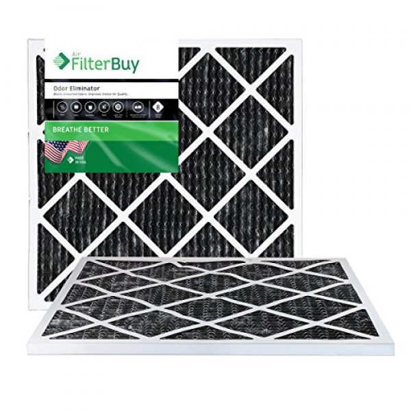 FilterBuy Allergen Odor Eliminator 14x14x1 MERV 8 Pleated AC Furna...