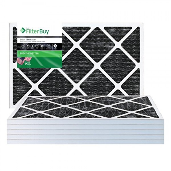 FilterBuy Allergen Odor Eliminator 14x20x1 MERV 8 Pleated AC Furna...