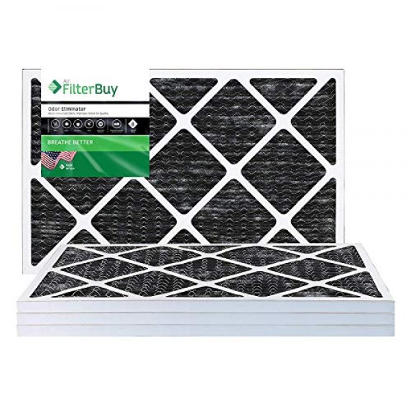 FilterBuy Allergen Odor Eliminator 16x24x1 MERV 8 Pleated AC Furna...