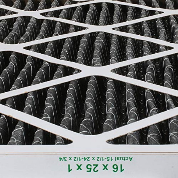 FilterBuy Allergen Odor Eliminator 16x25x1 MERV 8 Pleated AC Furna...